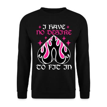 Funny Gothic Goth - Unisex Sweatshirt - black - Front - Alina (178cm) & Michal (187cm)