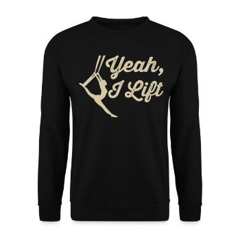 Aerial Silk Aerialist - Unisex Pullover - Schwarz - Vorne - Alina (178cm) & Michal (187cm)