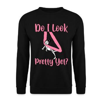 Acrobate de soie aérienne - Sweat-shirt Unisexe - noir - Devant - Alina (178cm) & Michal (187cm)