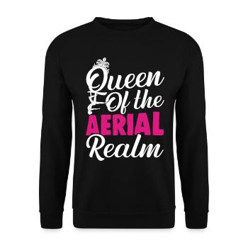 Acrobate de soie aérienne - Sweat-shirt Unisexe - noir - Devant - Alina (178cm) & Michal (187cm)