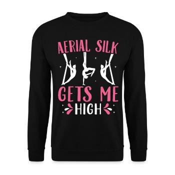 Acrobate - Sweat-shirt Unisexe - noir - Devant - Alina (178cm) & Michal (187cm)