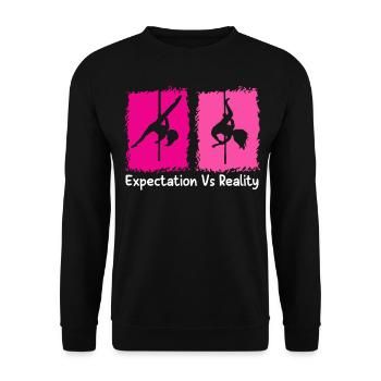 Acrobate de soie aérienne - Sweat-shirt Unisexe - noir - Devant - Alina (178cm) & Michal (187cm)