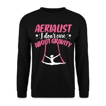 Soie aérienne - Sweat-shirt Unisexe - noir - Devant - Alina (178cm) & Michal (187cm)