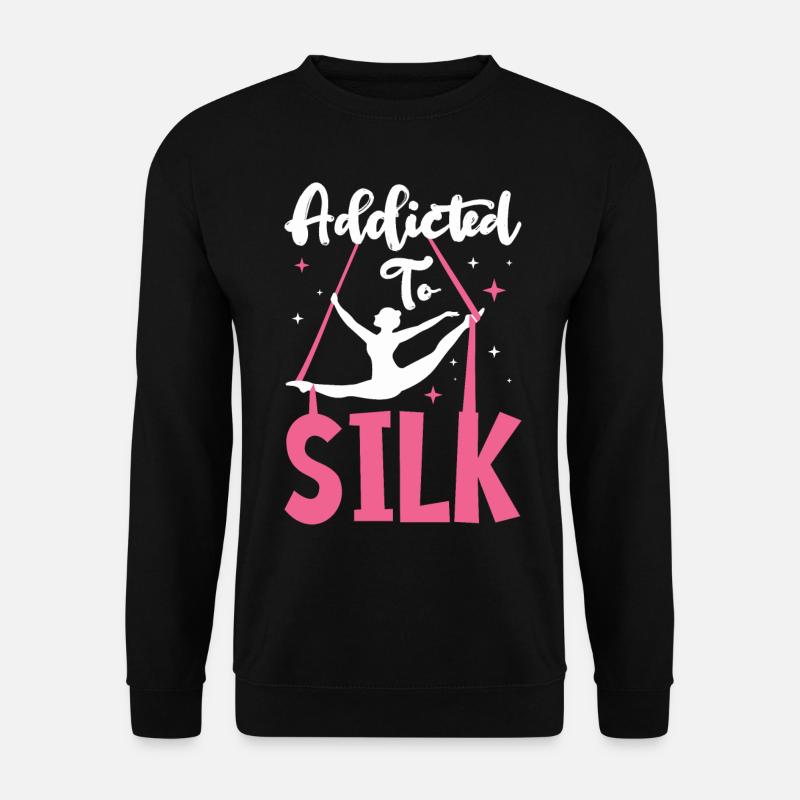 Acrobate de soie aérienne - Sweat-shirt Unisexe - noir