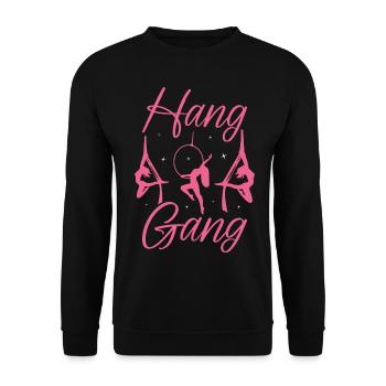 Aerial Silk Aerialist - Unisex Pullover - Schwarz - Vorne - Alina (178cm) & Michal (187cm)
