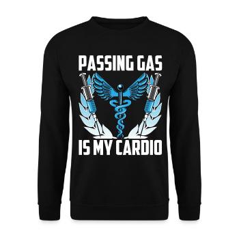 Anesthesiologist Anesthesiology - Unisex Sweatshirt - black - Front - Alina (178cm) & Michal (187cm)
