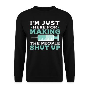 Anesthésiste - Sweat-shirt Unisexe - noir - Devant - Alina (178cm) & Michal (187cm)
