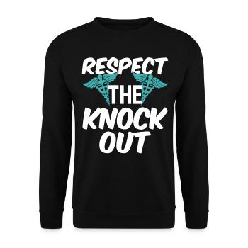 Anesthesiologist Anesthesiology - Unisex Sweatshirt - black - Front - Alina (178cm) & Michal (187cm)