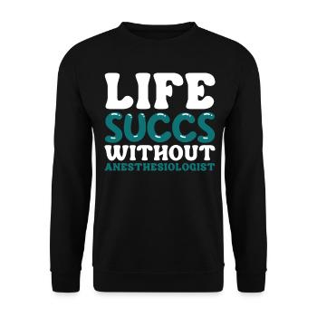 Anesthesiology - Unisex Sweatshirt - black - Front - Alina (178cm) & Michal (187cm)