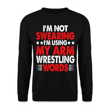 Arm wrestler - Unisex Sweatshirt - black - Front - Alina (178cm) & Michal (187cm)