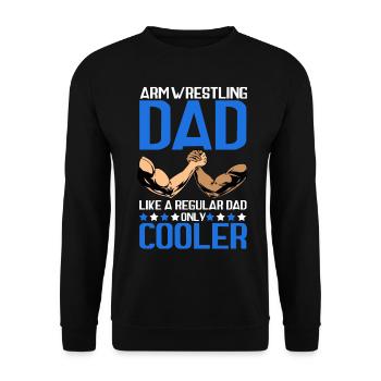 Arm wrestler - Unisex Sweatshirt - black - Front - Alina (178cm) & Michal (187cm)