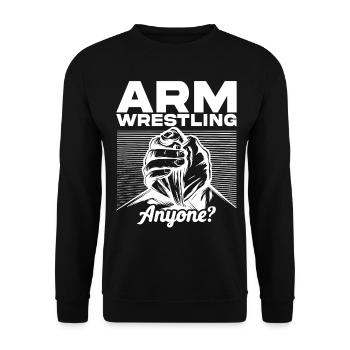 Arm wrestler - Unisex Sweatshirt - black - Front - Alina (178cm) & Michal (187cm)