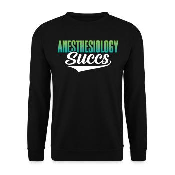 Anaesthetist - Unisex Sweatshirt - black - Front - Alina (178cm) & Michal (187cm)