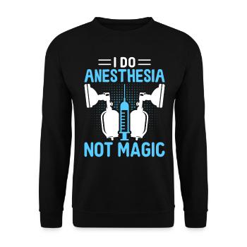 Anesthesiologist Anesthesiology - Unisex Sweatshirt - black - Front - Alina (178cm) & Michal (187cm)