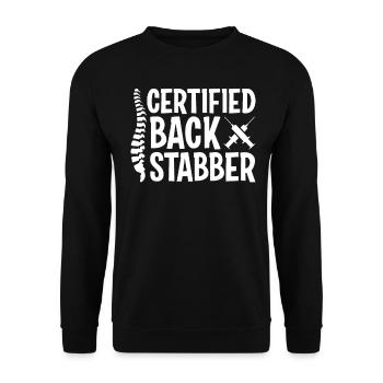 Anesthésiste Anesthésiologie - Sweat-shirt Unisexe - noir - Devant - Alina (178cm) & Michal (187cm)