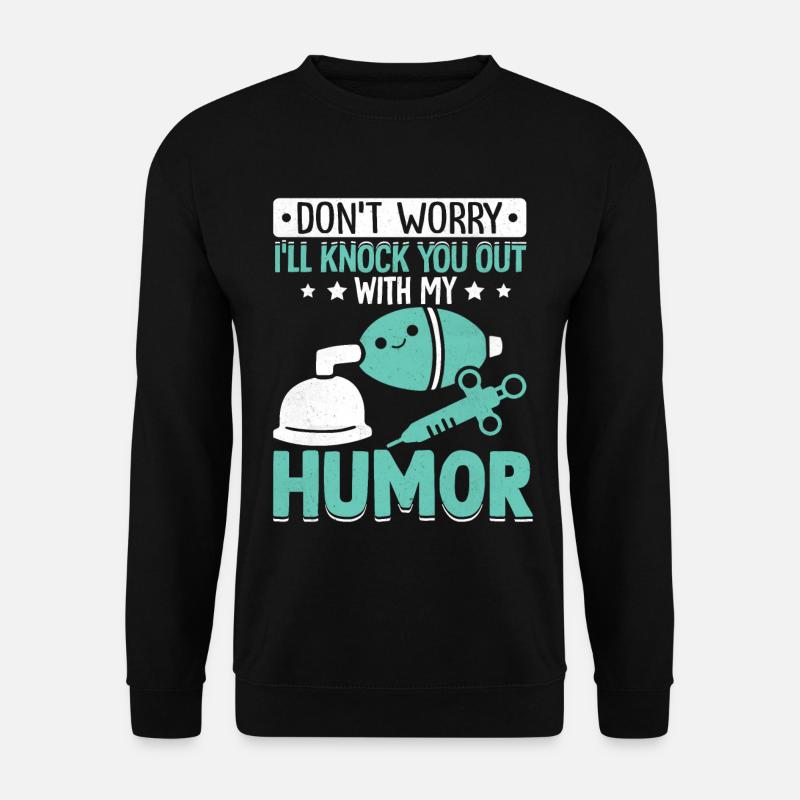 Anästhesist Anästhesiologie - Unisex Pullover - Schwarz
