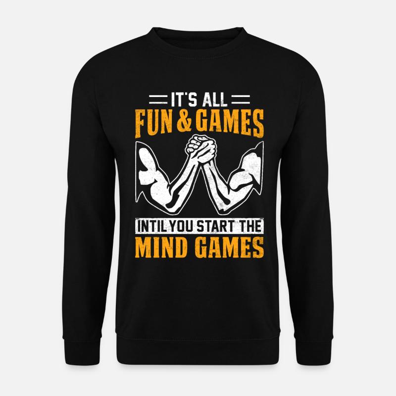 Armdrücken Armdrücker - Unisex Pullover - Schwarz