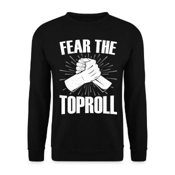 Arm wrestling arm wrestler - Unisex Sweatshirt - black - Front - Alina (178cm) & Michal (187cm)