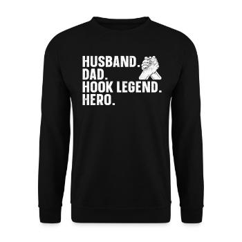 Arm wrestling arm wrestler - Unisex Sweatshirt - black - Front - Alina (178cm) & Michal (187cm)