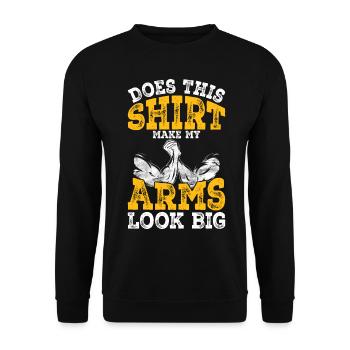 Arm wrestling arm wrestler - Unisex Sweatshirt - black - Front - Alina (178cm) & Michal (187cm)