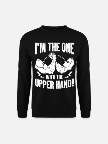 Armdrücken Armdrücker - Unisex Pullover - Schwarz