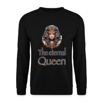 The Eternal Quenn Ägypten Königin Kleopatra - Unisex Pullover - Schwarz - Vorne - Alina (178cm) & Michal (187cm)
