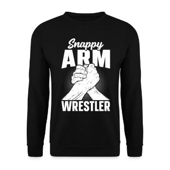 Bras de fer - Sweat-shirt Unisexe - noir - Devant - Alina (178cm) & Michal (187cm)
