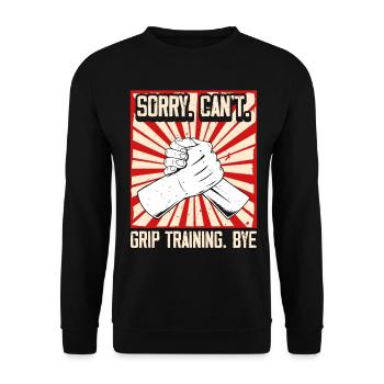 Arm wrestling arm wrestler - Unisex Sweatshirt - black - Front - Alina (178cm) & Michal (187cm)