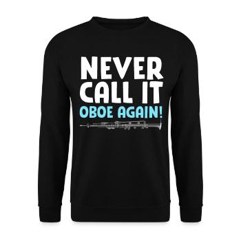 Fagott Fagottist - Unisex Pullover - Schwarz - Vorne - Alina (178cm) & Michal (187cm)