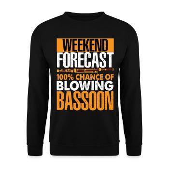Bassoonist - Unisex Sweatshirt - black - Front - Alina (178cm) & Michal (187cm)