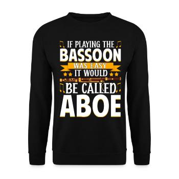 Bassoonist - Unisex Sweatshirt - black - Front - Alina (178cm) & Michal (187cm)