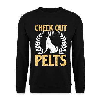 Coyote Hunt Coyote Hunter Yote - Sweat-shirt Unisexe - noir - Devant - Alina (178cm) & Michal (187cm)