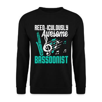Bassoon - Unisex Sweatshirt - black - Front - Alina (178cm) & Michal (187cm)