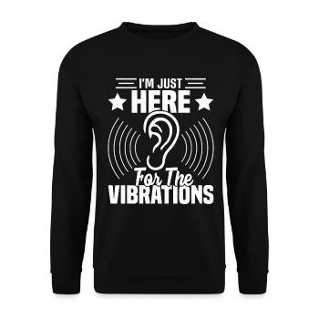 Deaf Pride ASL Gebärdensprache - Unisex Pullover - Schwarz - Vorne - Alina (178cm) & Michal (187cm)