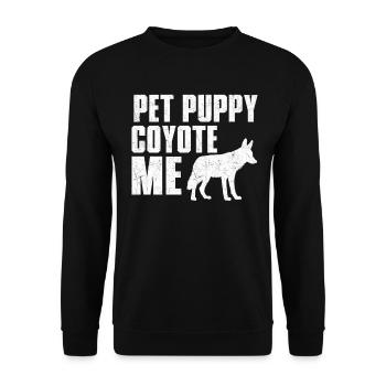 Coyote Hunt Coyote Hunter Yote - Sweat-shirt Unisexe - noir - Devant - Alina (178cm) & Michal (187cm)