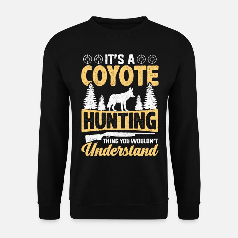 Coyote Hunter Yote - Sweat-shirt Unisexe - noir