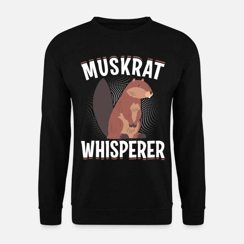 Retro muskrat - Unisex Sweatshirt - black