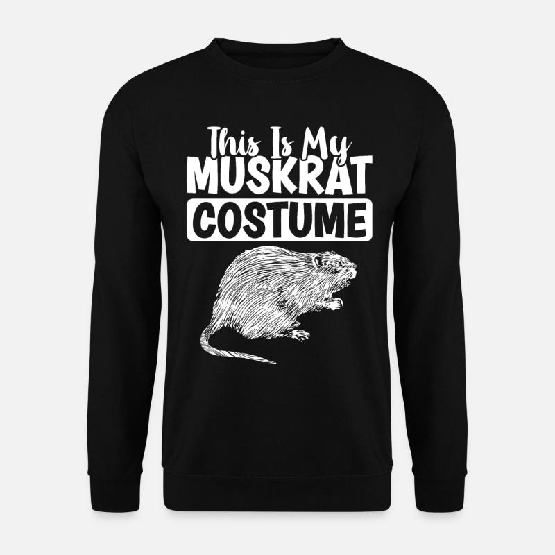 Retro muskrat - Unisex Sweatshirt - black