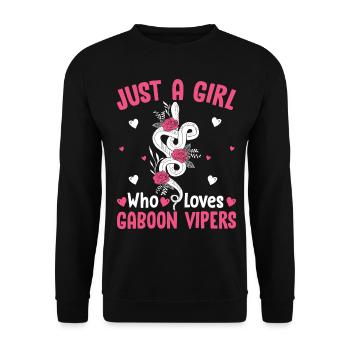 Propriétaires de serpents - Sweat-shirt Unisexe - noir - Devant - Alina (178cm) & Michal (187cm)