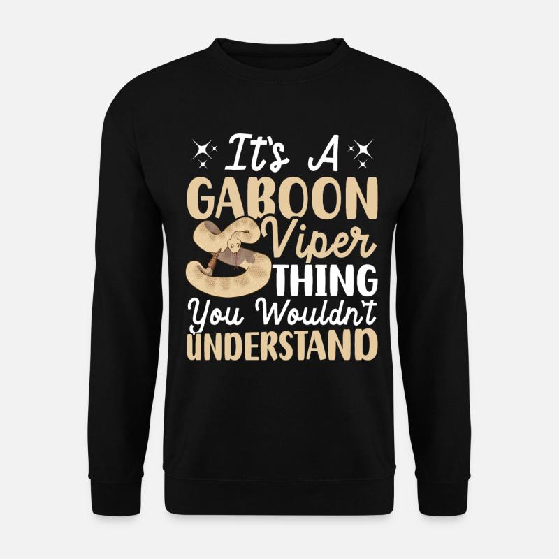 Schlangenbesitzer - Unisex Pullover - Schwarz