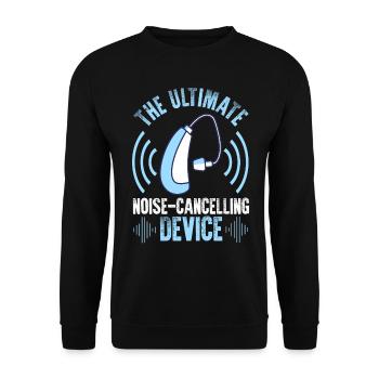 Deaf Pride ASL - Unisex Sweatshirt - black - Front - Alina (178cm) & Michal (187cm)