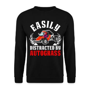 Retro - Unisex Pullover - Schwarz - Vorne - Alina (178cm) & Michal (187cm)