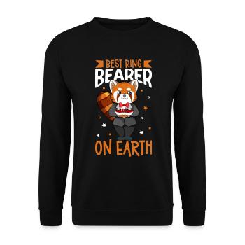 Meilleur porteur d’anneau au monde - Porteur d’anneau - Sweat-shirt Unisexe - noir - Devant - Alina (178cm) & Michal (187cm)