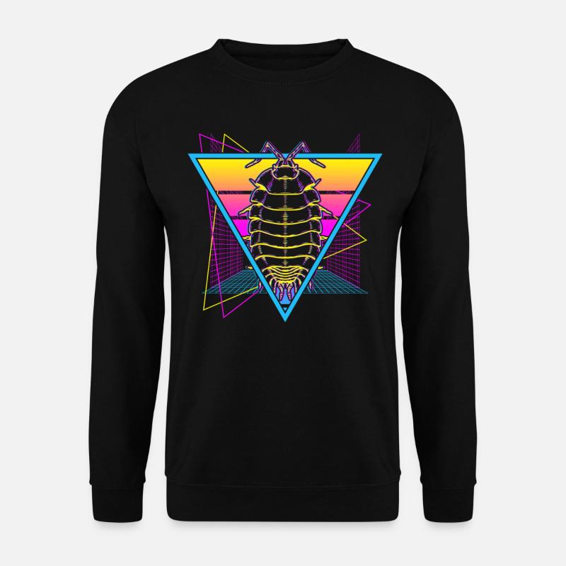 Isopods Retro Vaporwave - Unisex Pullover - Schwarz