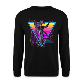 Anunnaki Ancient Sumerians Babylonians Assyrians - Unisex Sweatshirt - black - Front - Alina (178cm) & Michal (187cm)