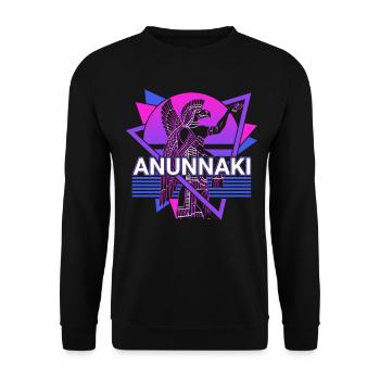 Anunnaki Ancient Sumerians Babylonians Assyrians - Unisex Sweatshirt - black - Front - Alina (178cm) & Michal (187cm)