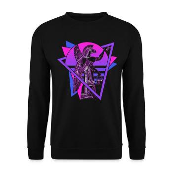 Anunnaki Ancient Sumerians Babylonians Assyrians - Unisex Sweatshirt - black - Front - Alina (178cm) & Michal (187cm)
