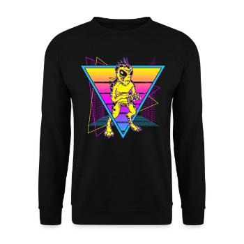 Chupacabra Crypto Cryptozoologie Rétro - Sweat-shirt Unisexe - noir - Devant - Alina (178cm) & Michal (187cm)