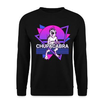 Chupacabra Crypto Cryptozoologie Rétro - Sweat-shirt Unisexe - noir - Devant - Alina (178cm) & Michal (187cm)