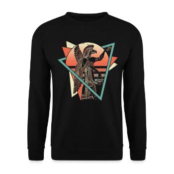 Anunnaki Ancient Sumerians Babylonians Assyrians - Unisex Sweatshirt - black - Front - Alina (178cm) & Michal (187cm)